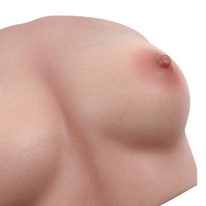 RealTorso Fake Silicone Breast Torso with Realistic skin texture Boobs Sex Toy Lifelike Breasts