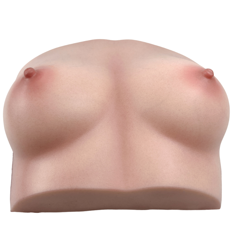 RealTorso Fake Silicone Breast Torso with Realistic skin texture Boobs Sex Toy Lifelike Breasts