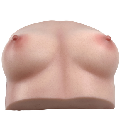 RealTorso Fake Silicone Breast Torso with Realistic skin texture Boobs Sex Toy Lifelike Breasts