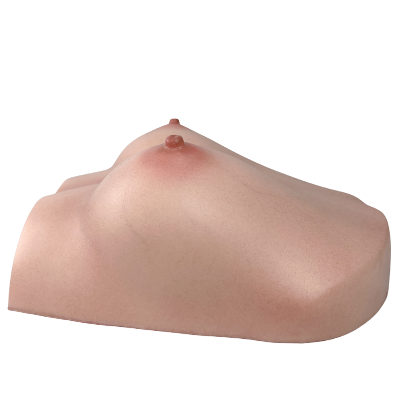 RealTorso Fake Silicone Breast Torso with Realistic skin texture Boobs Sex Toy Lifelike Breasts