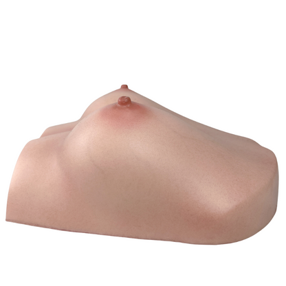 RealTorso Fake Silicone Breast Torso with Realistic skin texture Boobs Sex Toy Lifelike Breasts