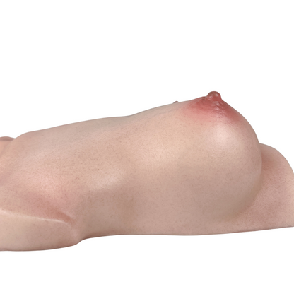 RealTorso Silicone Fake Breast Torso with Realistic Skin texture Boobs Sex Toy Lifelike Breasts Male Masturbator Stroker