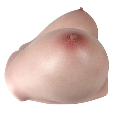 RealTorso Fake breast silicone with Realistic Skin texture Boobs Sex Toy Lifelike Breasts Male Masturbator Stroker