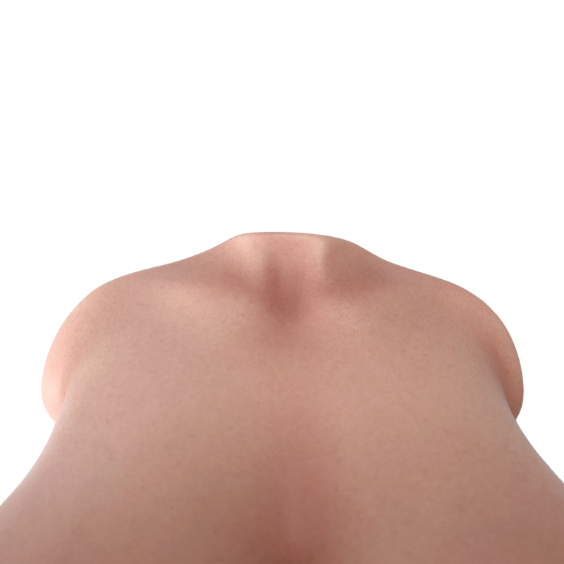Realistic male masturbator with smooth skin texture and natural contours for intimate pleasure