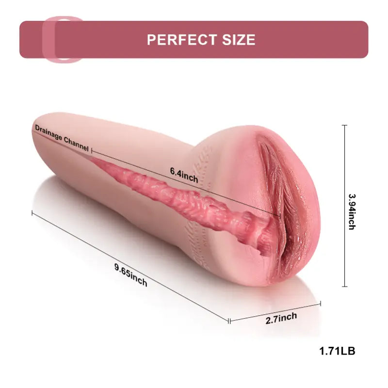 Eva - 1.7 lbs Real Feel Soft Silicone Pocket Pussy Masturbator