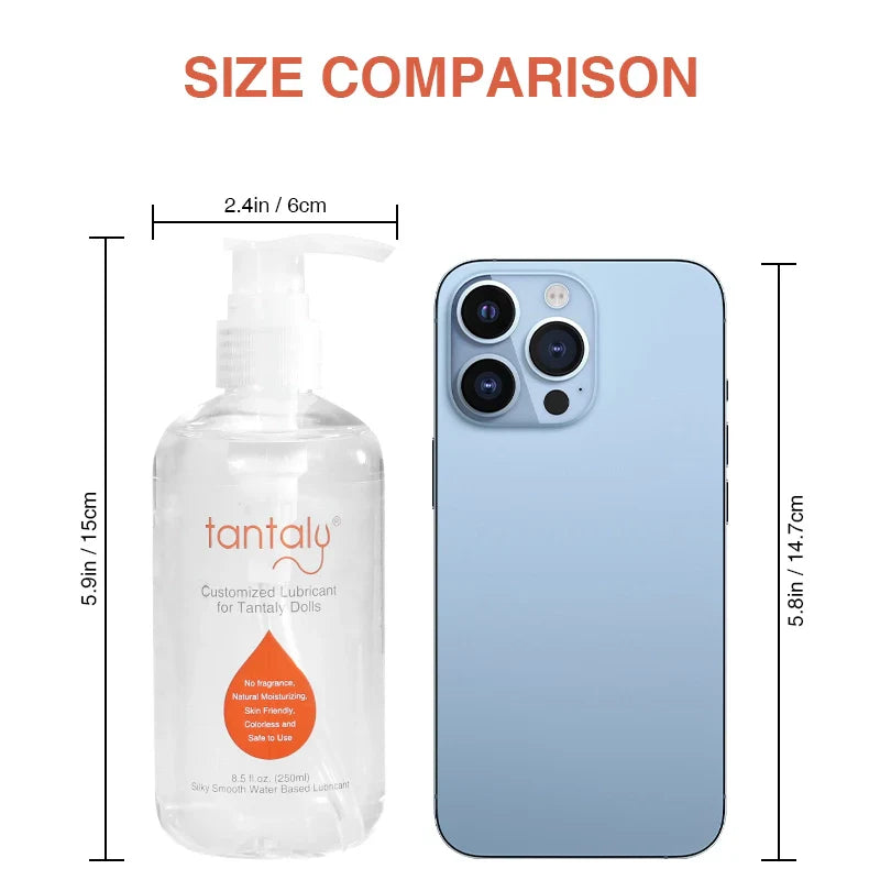  Tantaly water-based lubricant, FDA 510K cleared, reduces friction, enhances comfort, suitable for sex dolls and toys. 